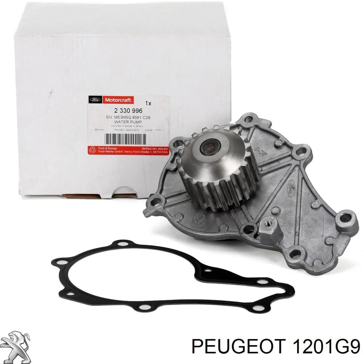 Помпа охлаждения Peugeot/Citroen 1201G9 цена, от 12.67 USD