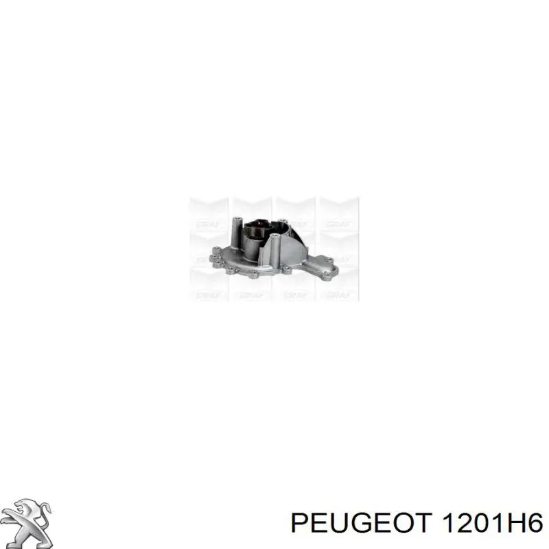 Bomba de agua, completo con caja 1201H6 Peugeot/Citroen