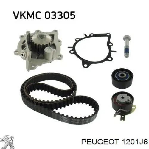 Помпа охлаждения Peugeot/Citroen 1201J6 цена, от 37.92 USD