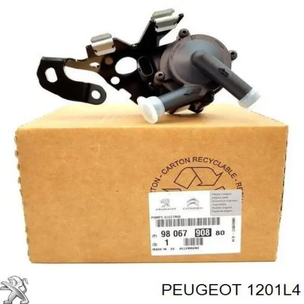Bomba de agua, adicional eléctrico 1201L4 Peugeot/Citroen