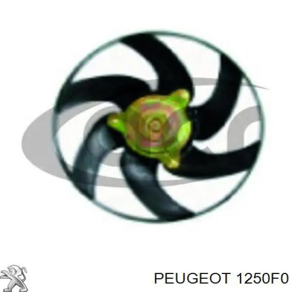 Купить 1250F0 Peugeot/Citroen Электровентилятор охлаждения в сборе (мотор+крыльчатка)