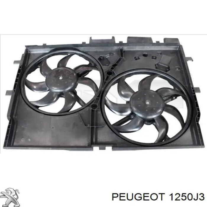 Ventilador (rodete +motor) refrigeración del motor con electromotor completo 1250J3 Peugeot/Citroen