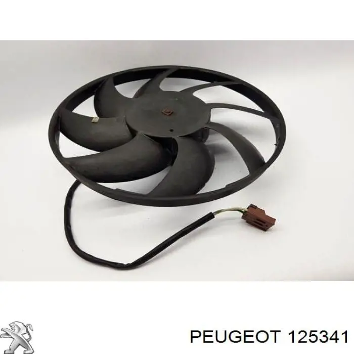 125341 Peugeot/Citroen ventilador elétrico de esfriamento montado (motor + roda de aletas)