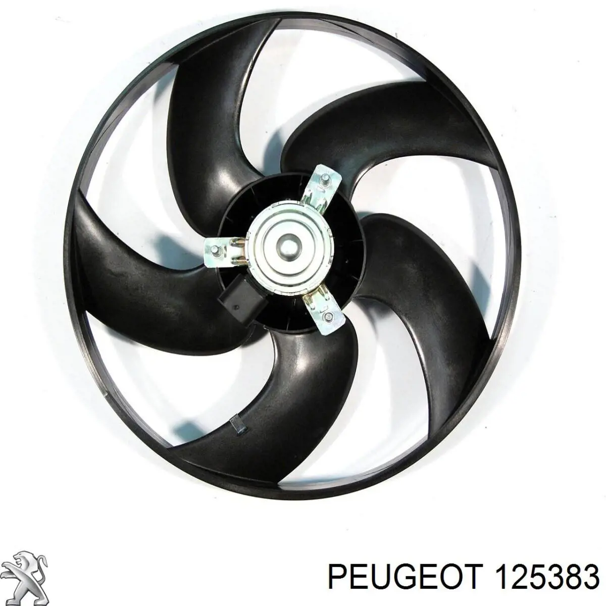 125383 Peugeot/Citroen электровентилятор охлаждения в сборе (мотор+крыльчатка)