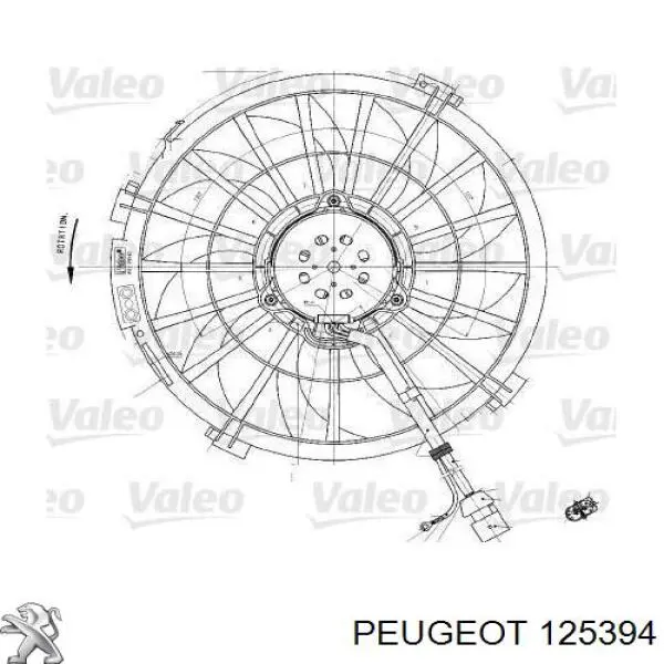 Электровентилятор охлаждения 125394 Peugeot/Citroen