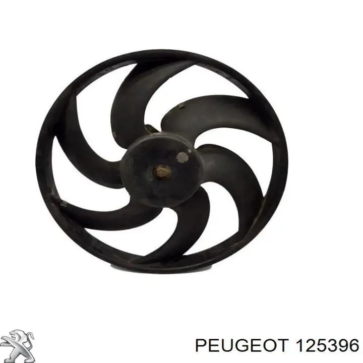 Купить 125396 Peugeot/Citroen Электровентилятор охлаждения в сборе (мотор+крыльчатка)