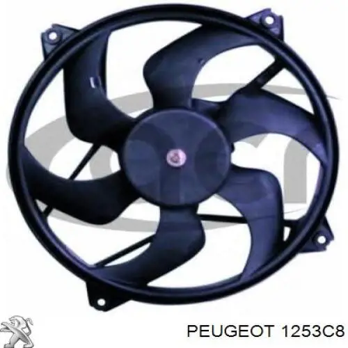 Электровентилятор охлаждения в сборе Peugeot/Citroen 1253C8 цена, от 44.34 USD