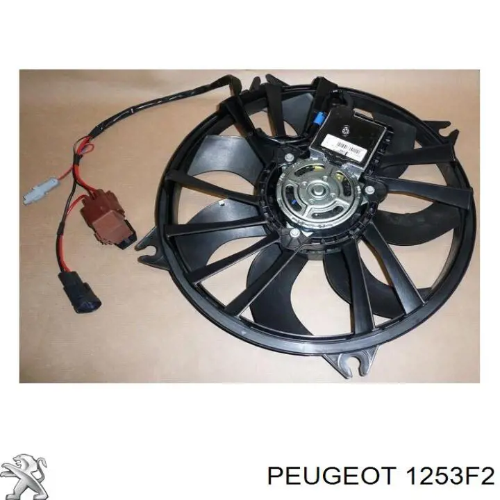 Ventilador (rodete +motor) refrigeración del motor con electromotor completo 1253F2 Peugeot/Citroen
