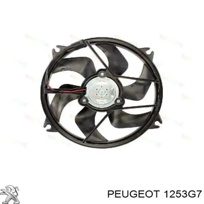 Ventilador (rodete +motor) refrigeración del motor con electromotor completo 1253G7 Peugeot/Citroen