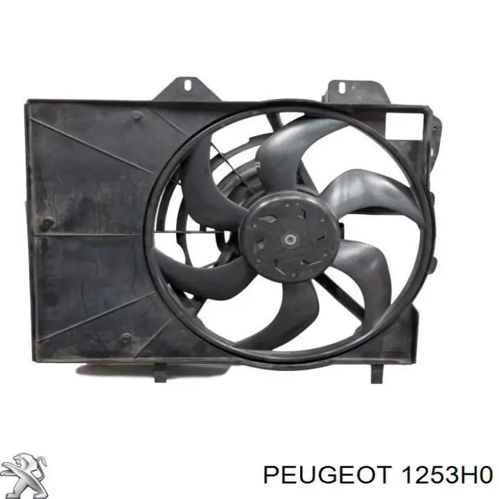 Ventilador (rodete +motor) refrigeración del motor con electromotor completo 1253H0 Peugeot/Citroen