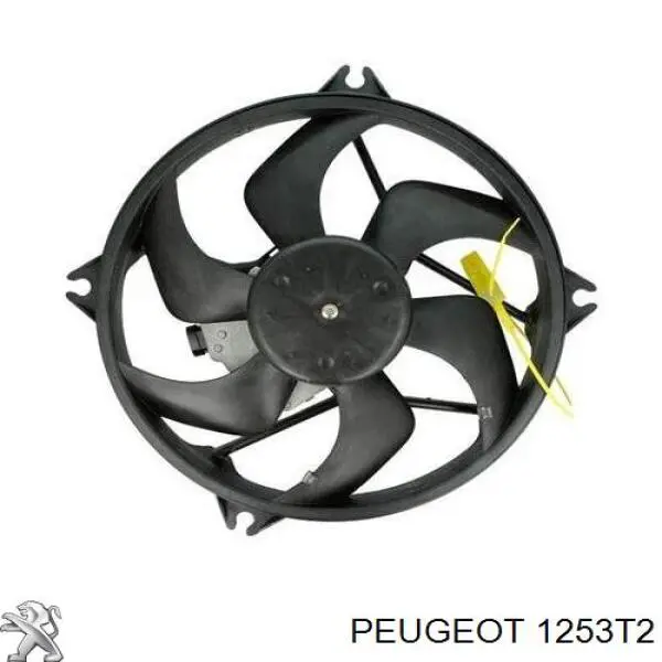 1253T2 Peugeot/Citroen ventilador elétrico de esfriamento montado (motor + roda de aletas)