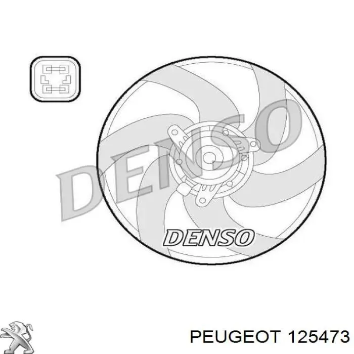 Купить 125473 Peugeot/Citroen Крыльчатка радиатора охлаждения
