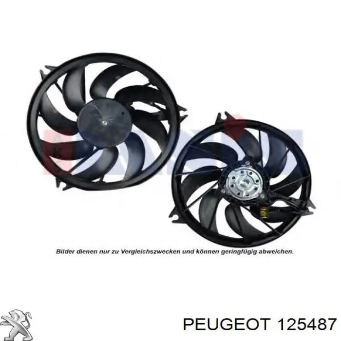 Электровентилятор охлаждения 125487 Peugeot/Citroen
