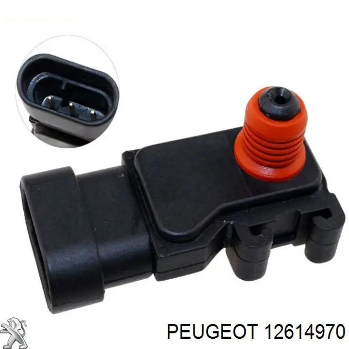 12614970 Peugeot/Citroen датчик давления во впускном коллекторе, map