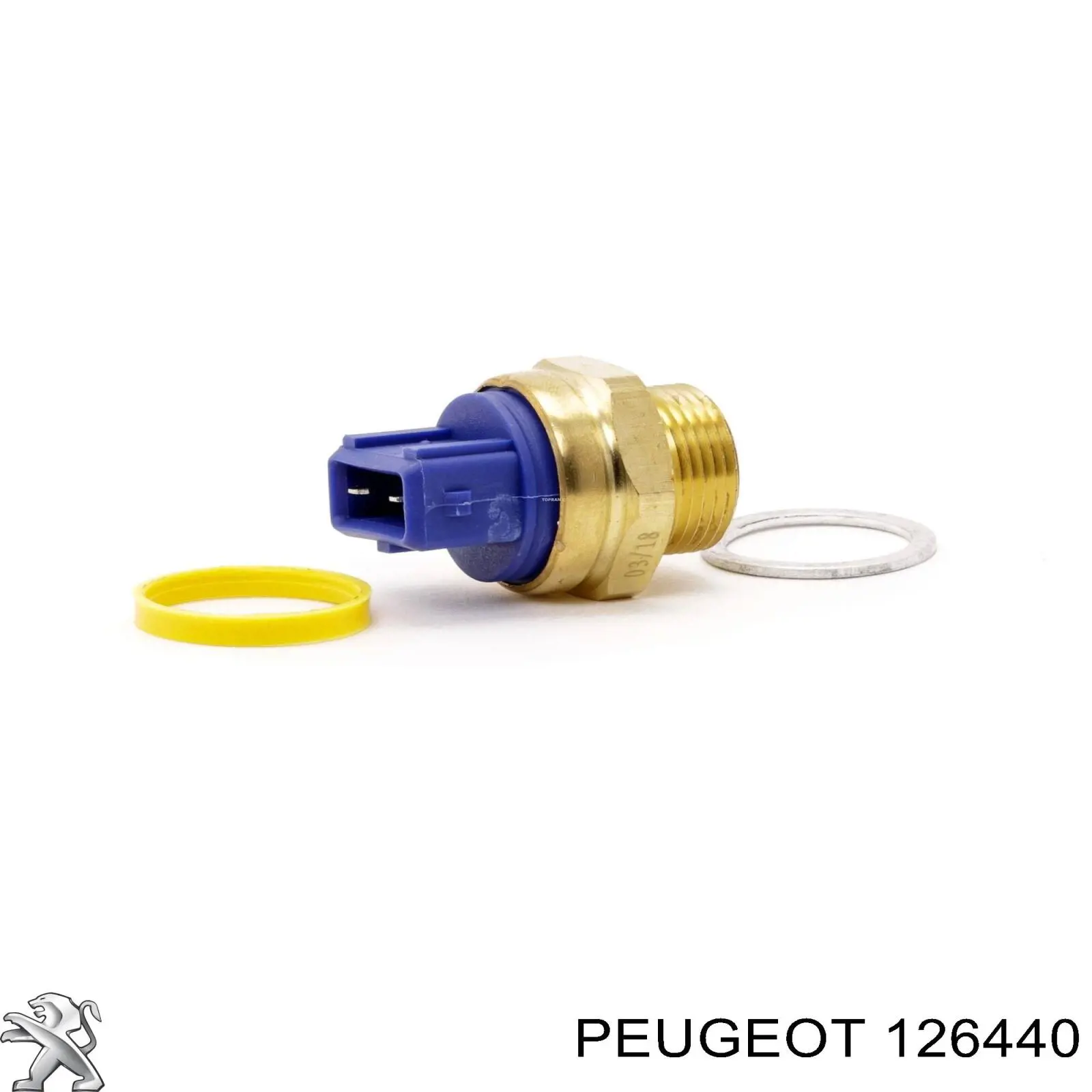 Датчик температуры охлаждающей жидкости (включения вентилятора радиатора) Peugeot/Citroen 126440