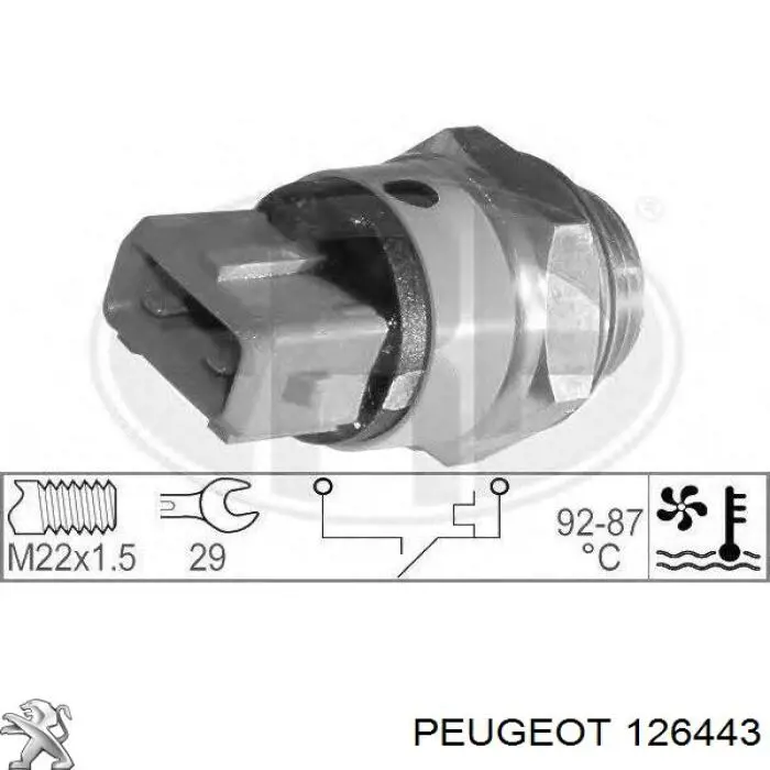 Датчик температуры радиатора Peugeot/Citroen 126443 цена, от 9.91 USD