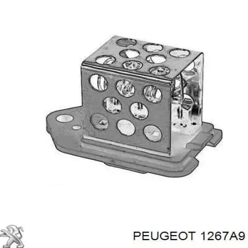 1267A9 Peugeot/Citroen regulador de revoluções de ventilador de esfriamento (unidade de controlo)