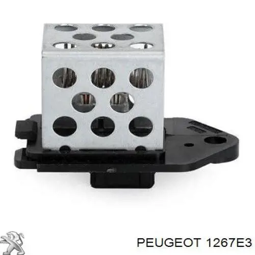 1267E3 Peugeot/Citroen regulador de revoluções de ventilador de esfriamento (unidade de controlo)
