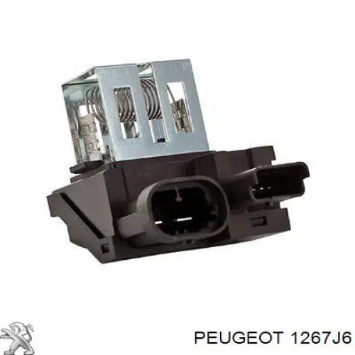 1267J6 PEUGEOT Control De Velocidad De El Ventilador De Enfriamiento (Unidad De Control) original y equivalente