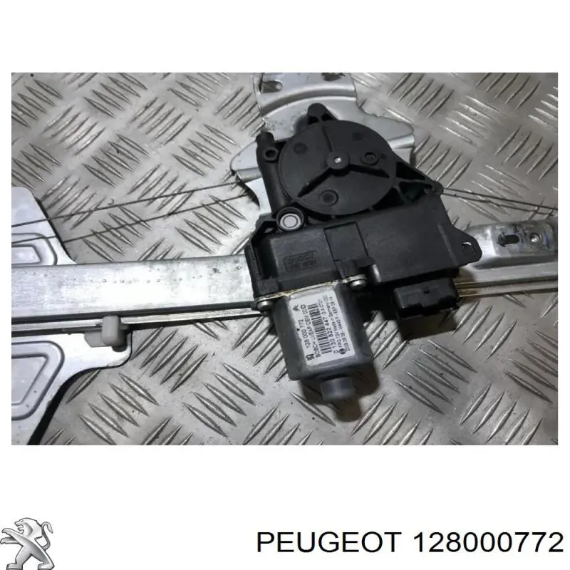 128000772 Peugeot/Citroen motor de acionamento de vidro da porta traseira esquerda