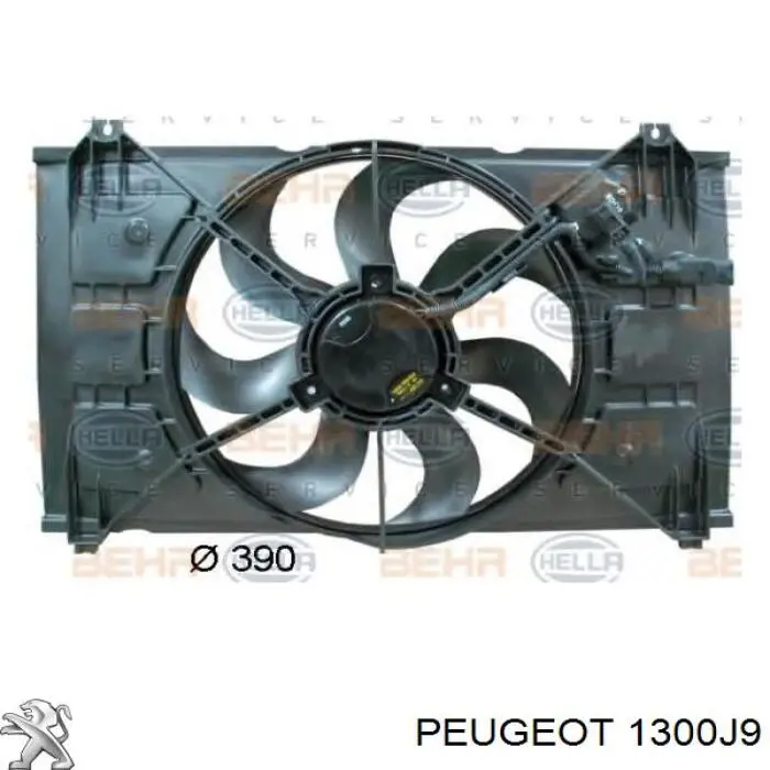 Купить 1300J9 Peugeot/Citroen Радиатор водяной