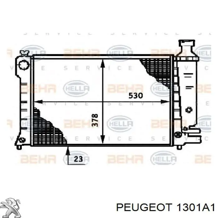 1301A1 Peugeot/Citroen радиатор