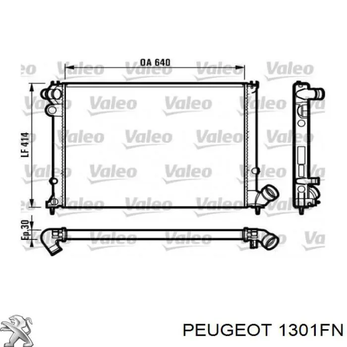 1301FN Peugeot/Citroen радиатор