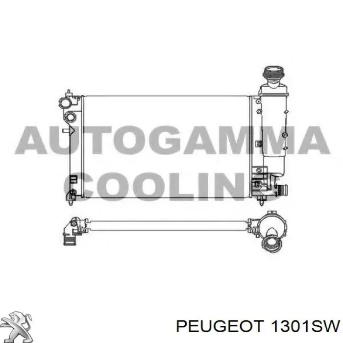 Радиатор 1301SW Peugeot/Citroen