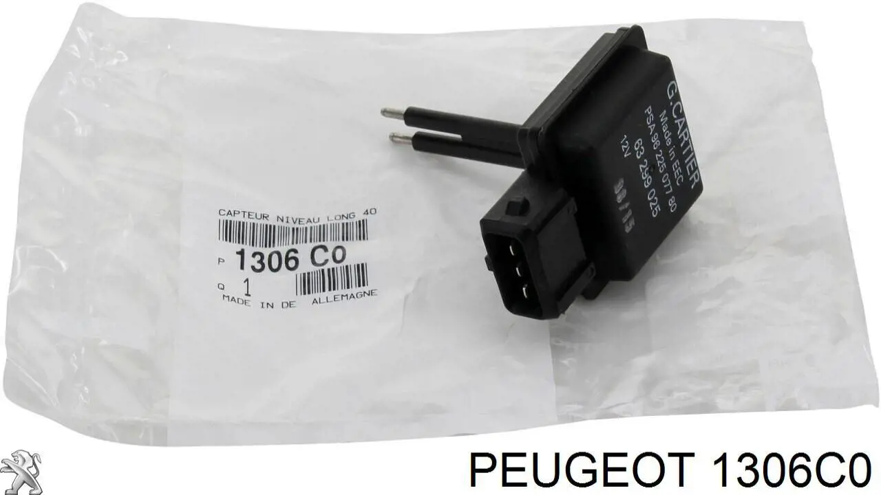 Sensor De Nivel De Refrigerante Del Estanque 1306C0 Peugeot/Citroen
