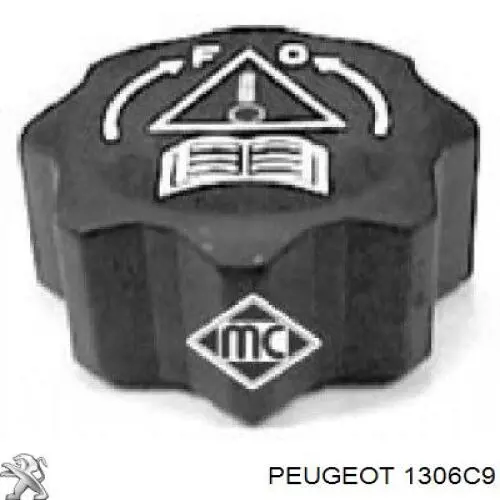 Tapón de expansión de refrigerante/anticongelante 1306C9 Peugeot/Citroen