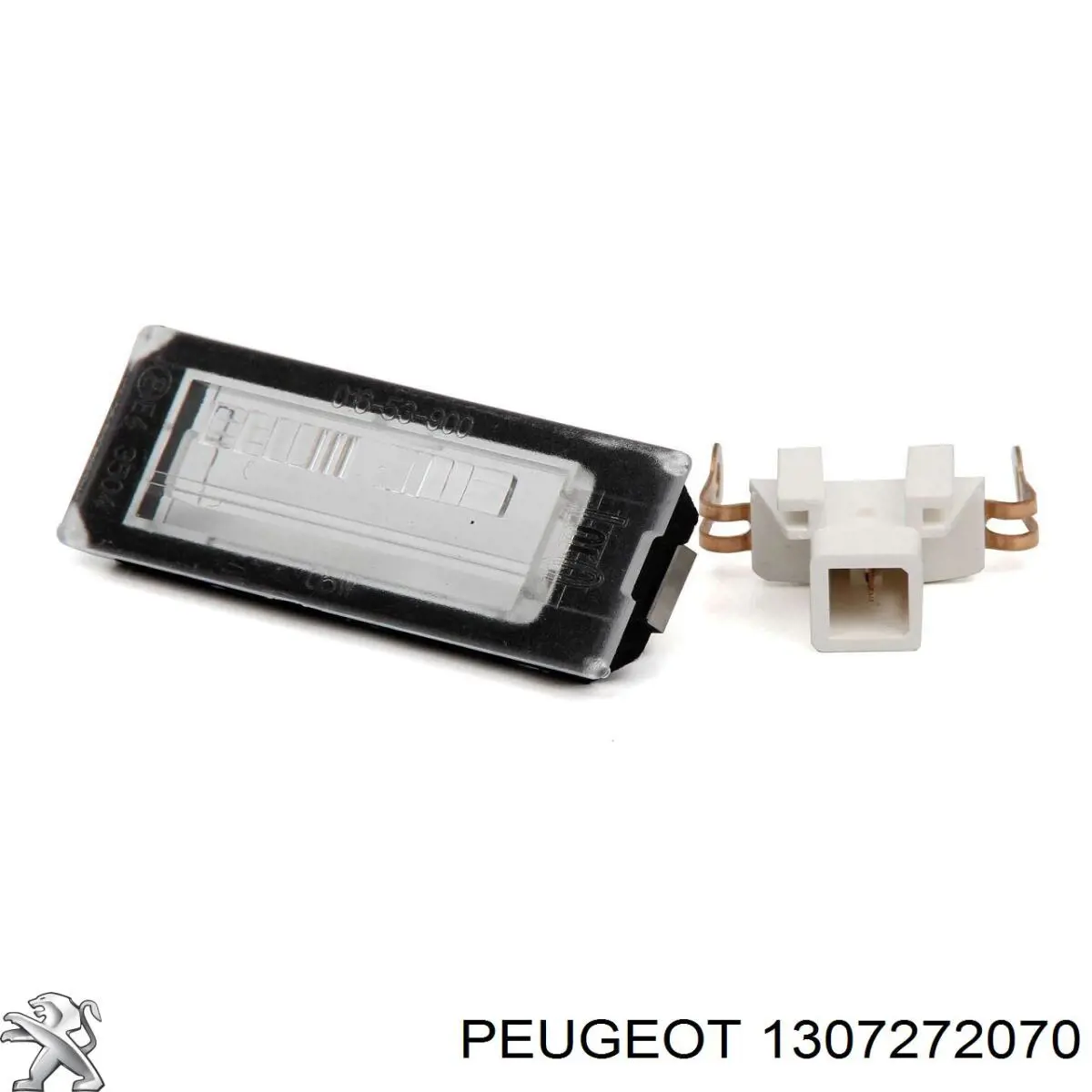1307272070 Peugeot/Citroen lanterna da luz de fundo de matrícula traseira