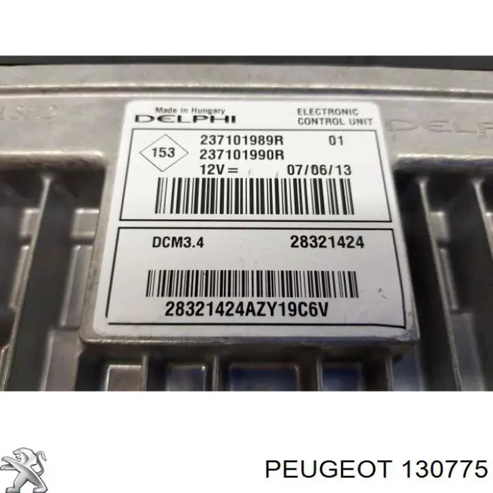 Manguera refrigerante para radiador inferiora 130775 Peugeot/Citroen