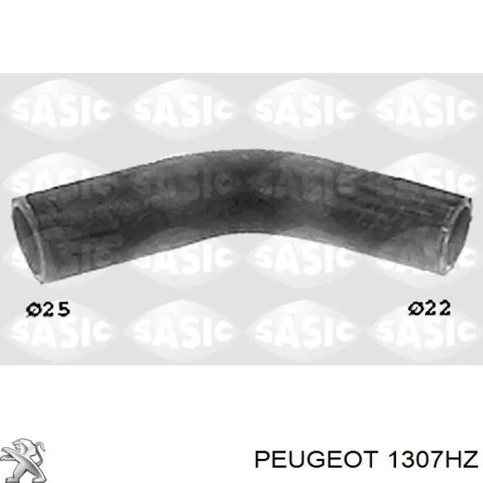 Шланг (патрубок) термостата Peugeot/Citroen 1307HZ