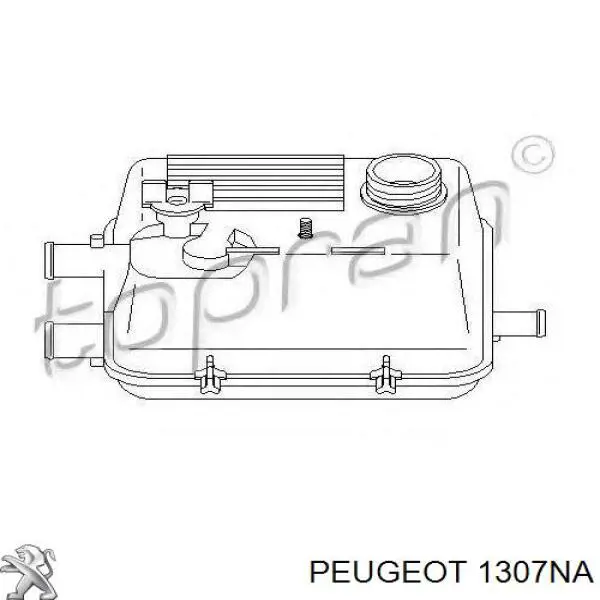 Tapón de expansión de refrigerante/anticongelante 1307NA Peugeot/Citroen