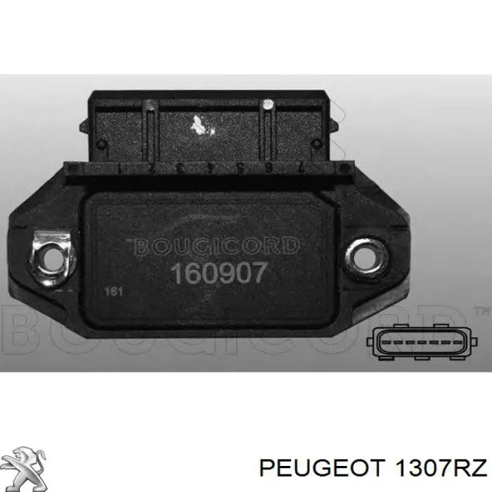 1307RZ Peugeot/Citroen шланг (патрубок системы охлаждения)