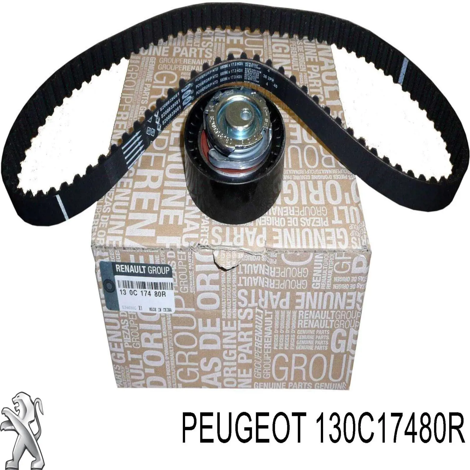 130C17480R Peugeot/Citroen Комплект ремня ГРМ
