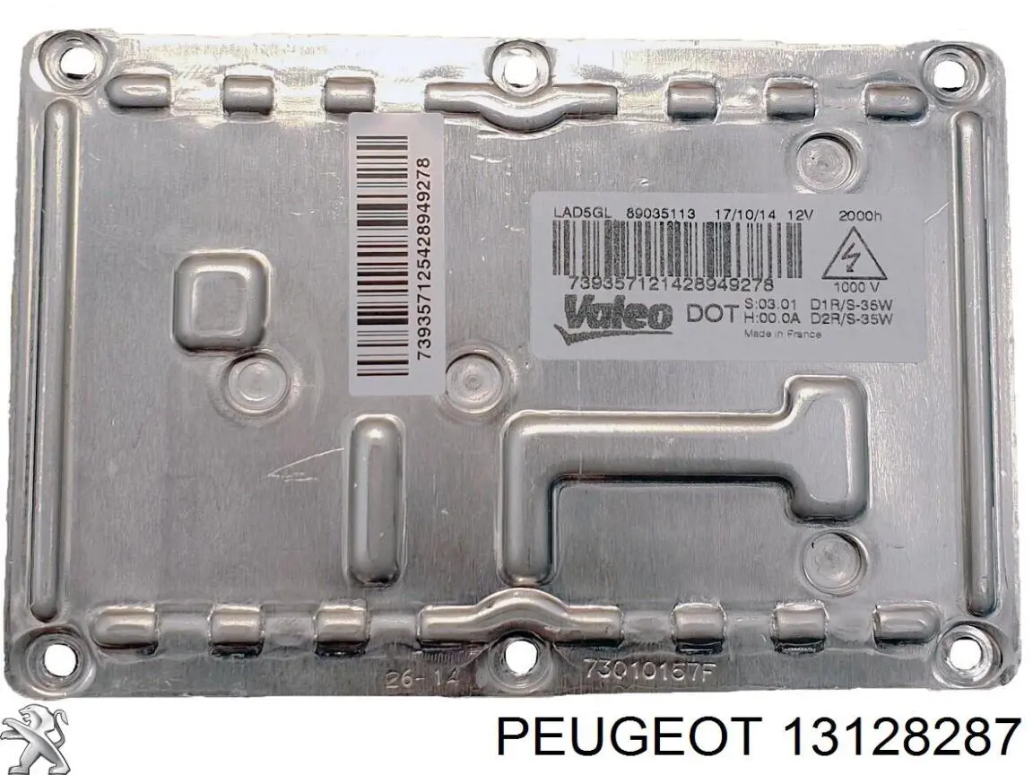 Xenon, unidad control 13128287 Peugeot/Citroen