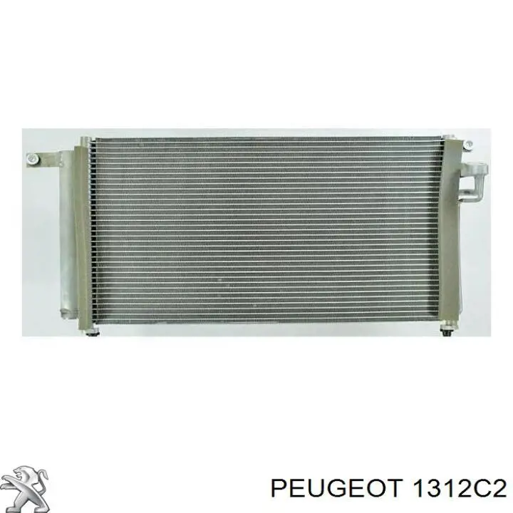 Soporte del radiador superior 1312C2 Peugeot/Citroen