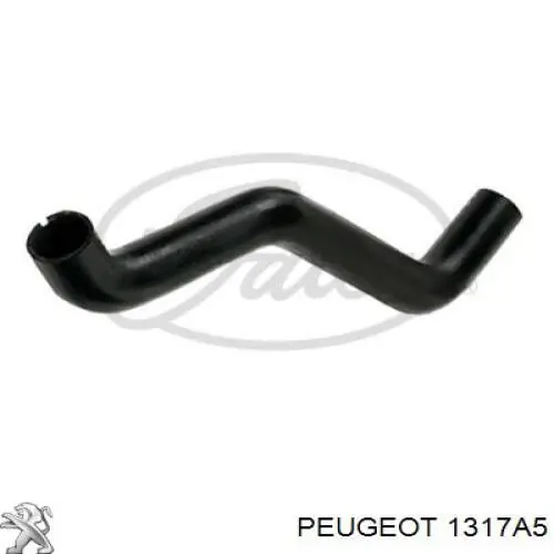 1317A5 Peugeot/Citroen шланг (патрубок радиатора охлаждения верхний)