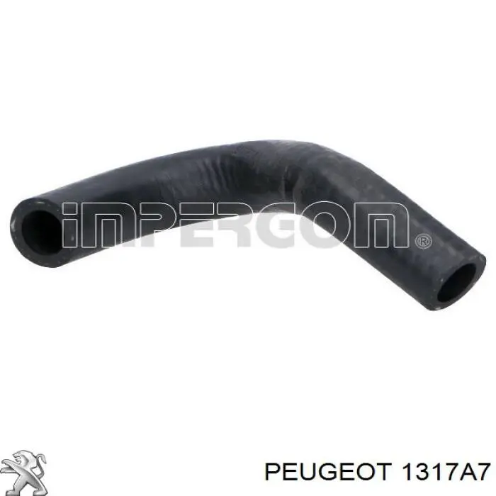 Шланг (патрубок) термостата Peugeot/Citroen 1317A7