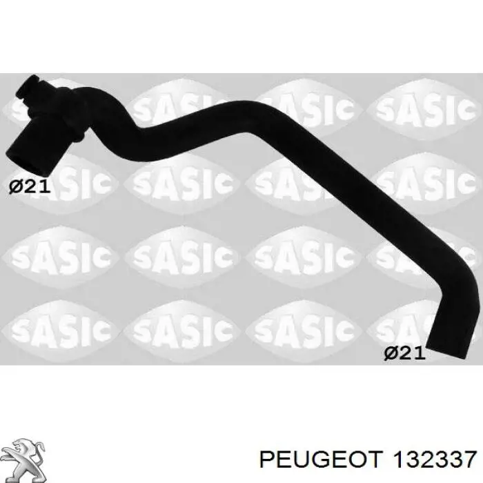 132337 Peugeot/Citroen шланг (патрубок системы охлаждения)