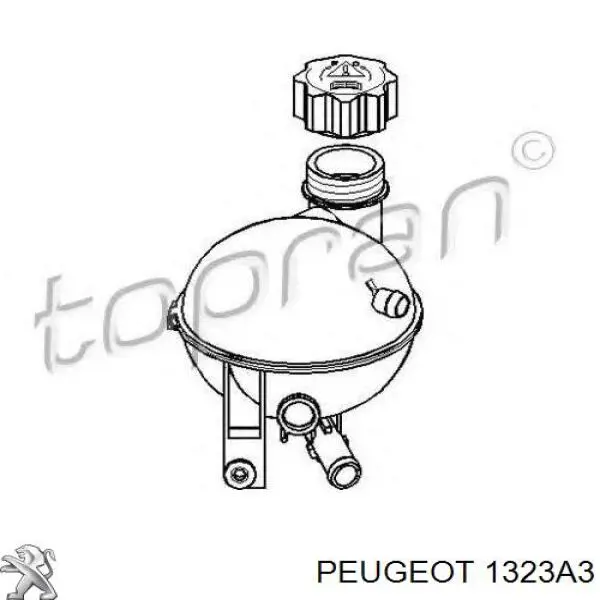 Бачок системы охлаждения 1323A3 Peugeot/Citroen