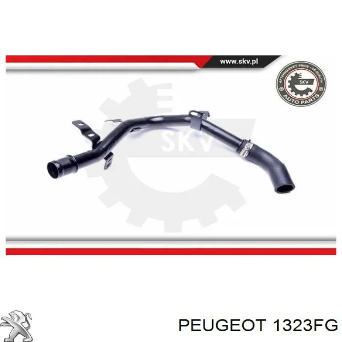 Шланг (патрубок) термостата Peugeot/Citroen 1323FG