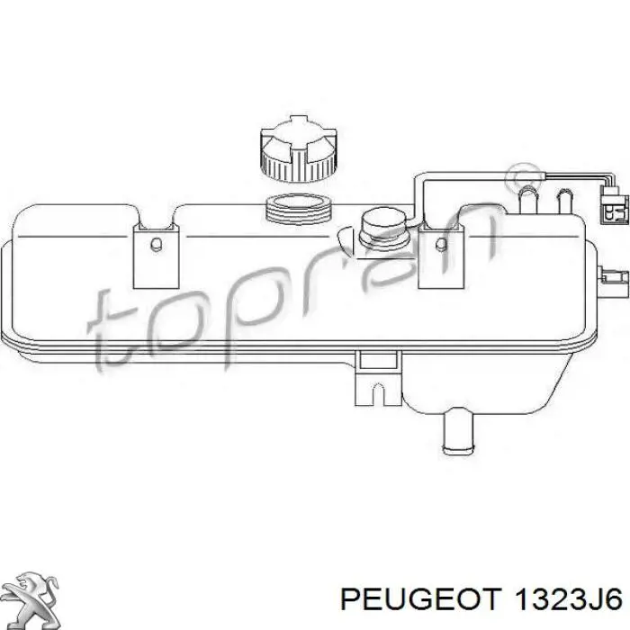 1323J6 Peugeot/Citroen бачок
