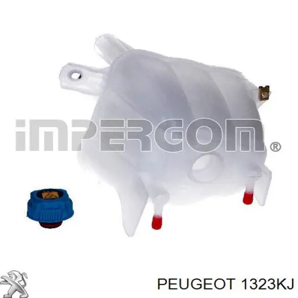 Купить 1323KJ Peugeot/Citroen Водяной бачок системы охлаждения