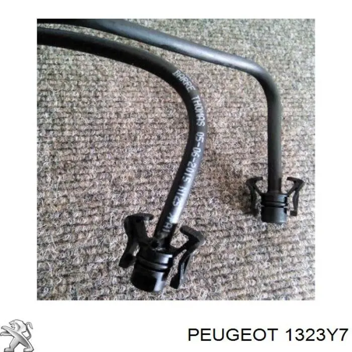 Tubería de radiador, tuberia flexible calefacción, superior 1323Y7 Peugeot/Citroen