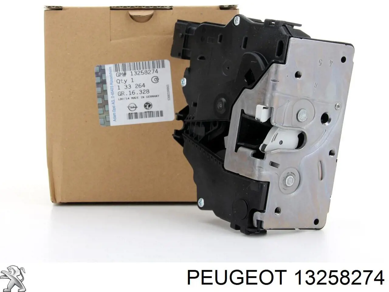 13258274 Peugeot/Citroen fecho da porta dianteira direita