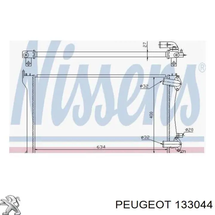 Радиатор охлаждения двигателя Peugeot/Citroen 133044 цена, от 91.19 USD