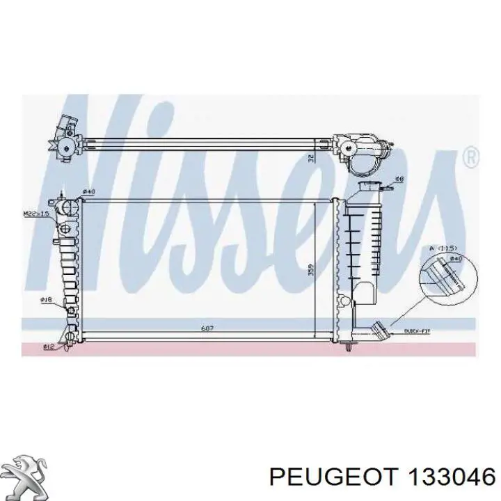 Radiador refrigeración del motor 133046 Peugeot/Citroen