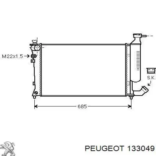 Радиатор охлаждения Polcar 570708A6
